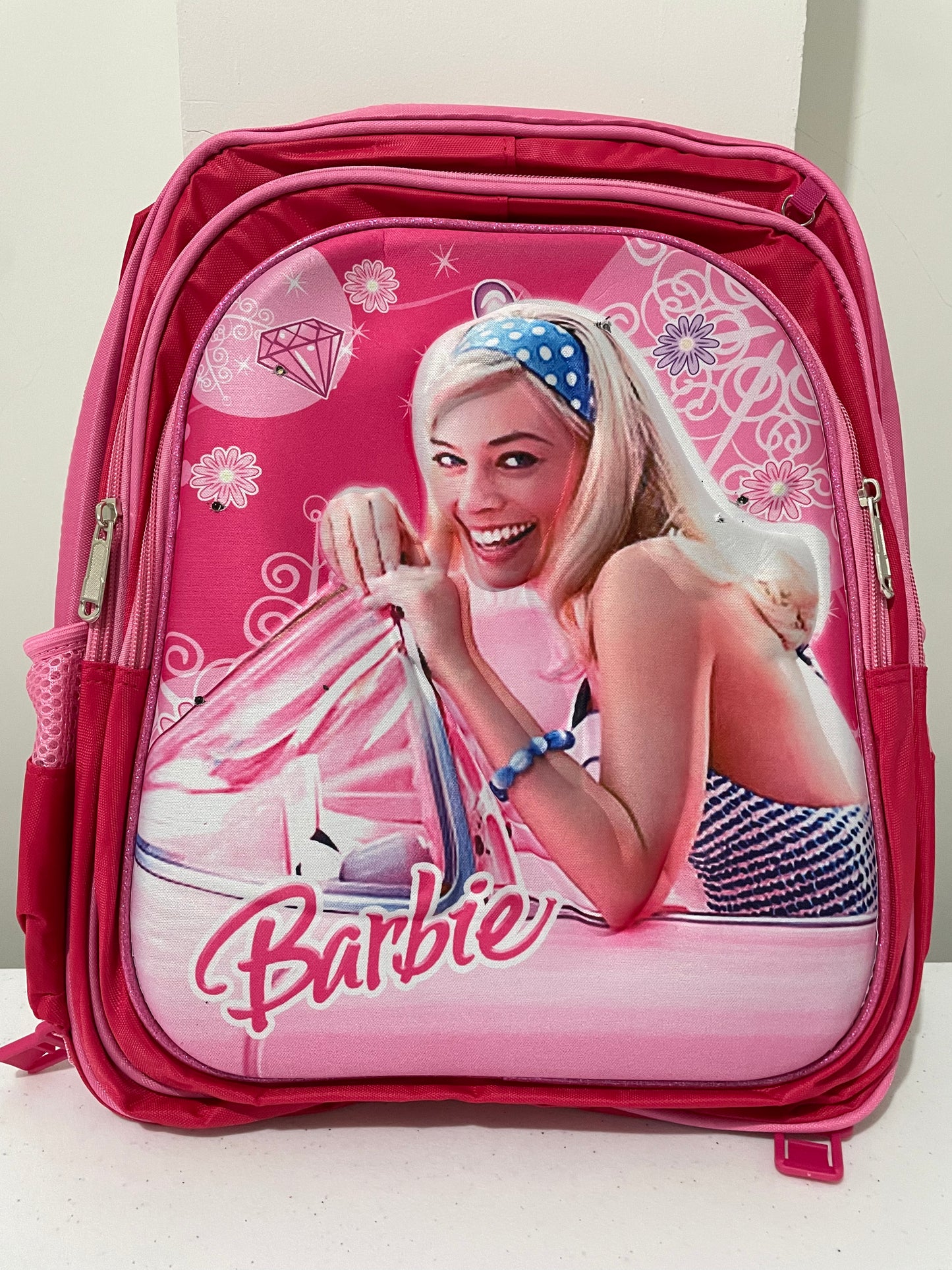 Mochila combo 3d barbie + lonchera + lapicera