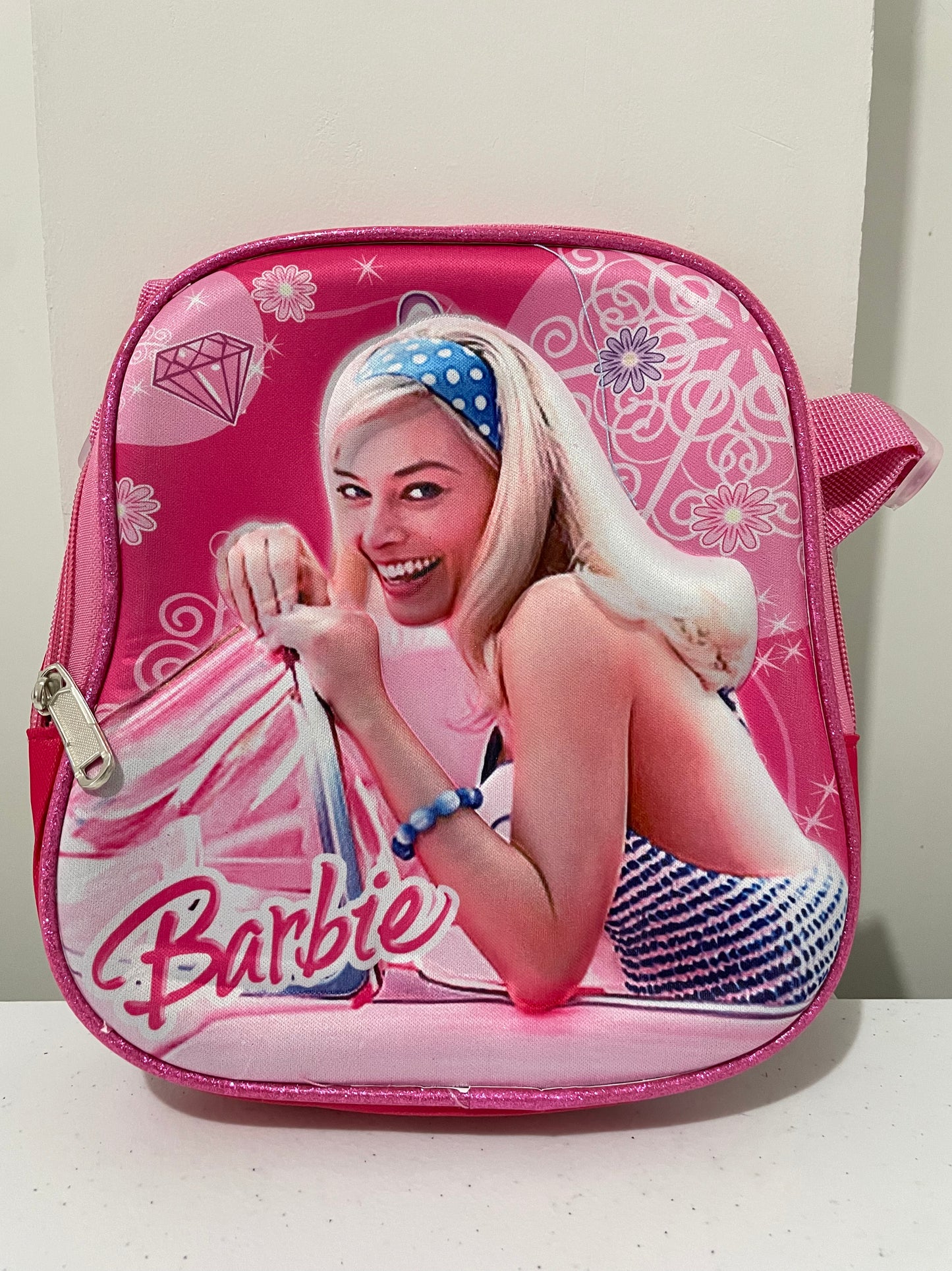 Mochila combo 3d barbie + lonchera + lapicera