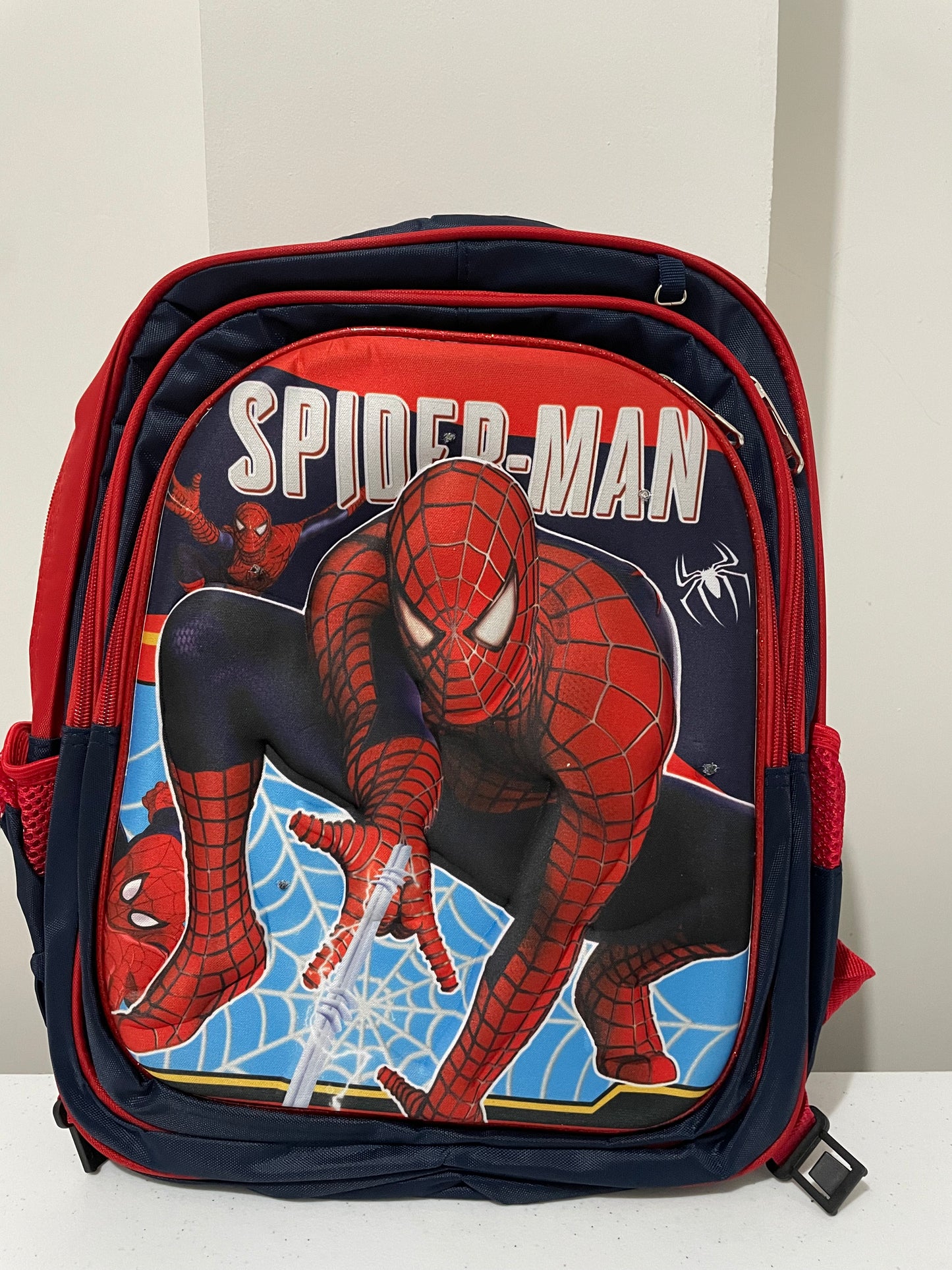 Mochila combo 3d  hombre araña + lonchera + lapicera