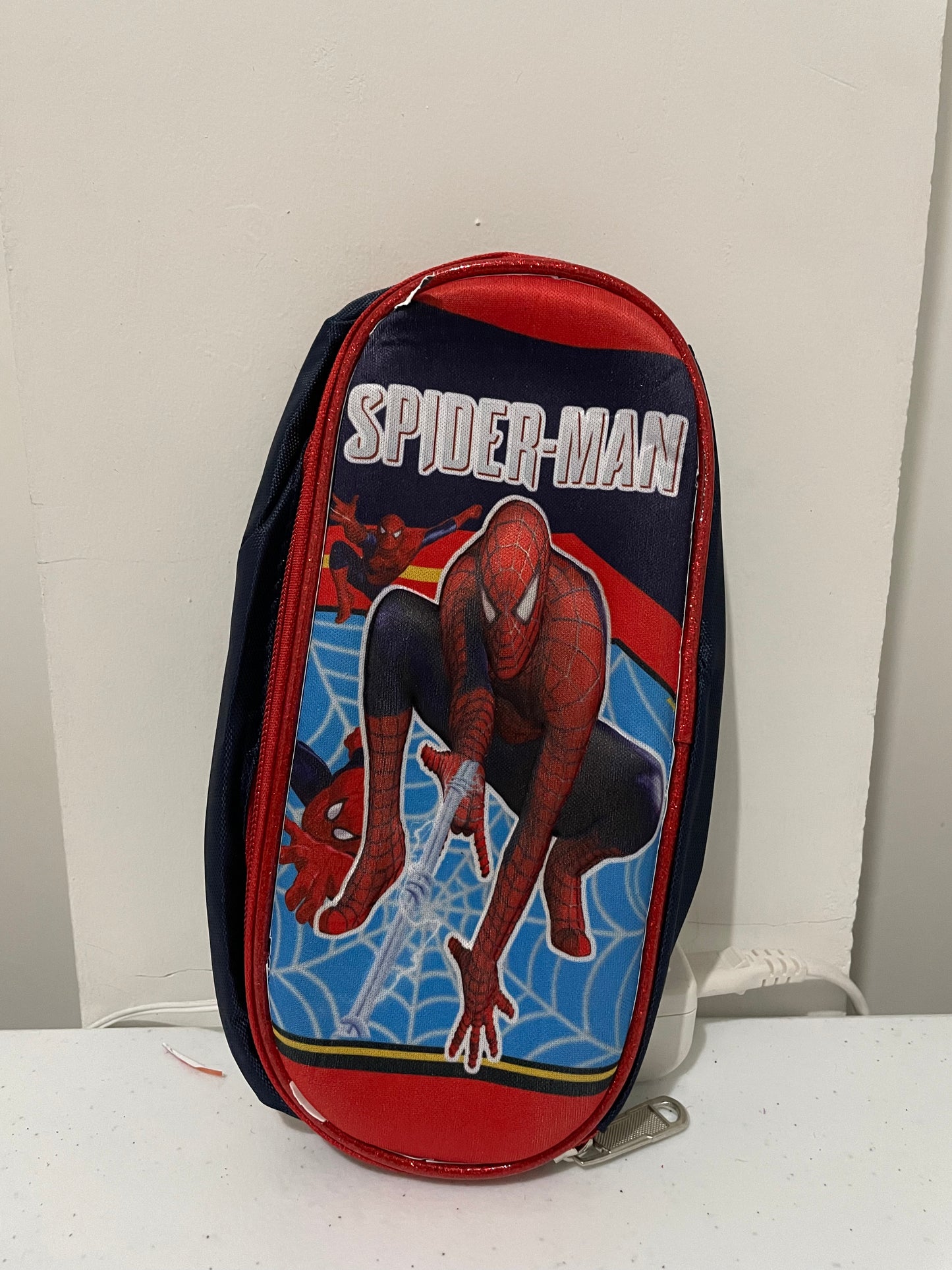 Mochila combo 3d  hombre araña + lonchera + lapicera