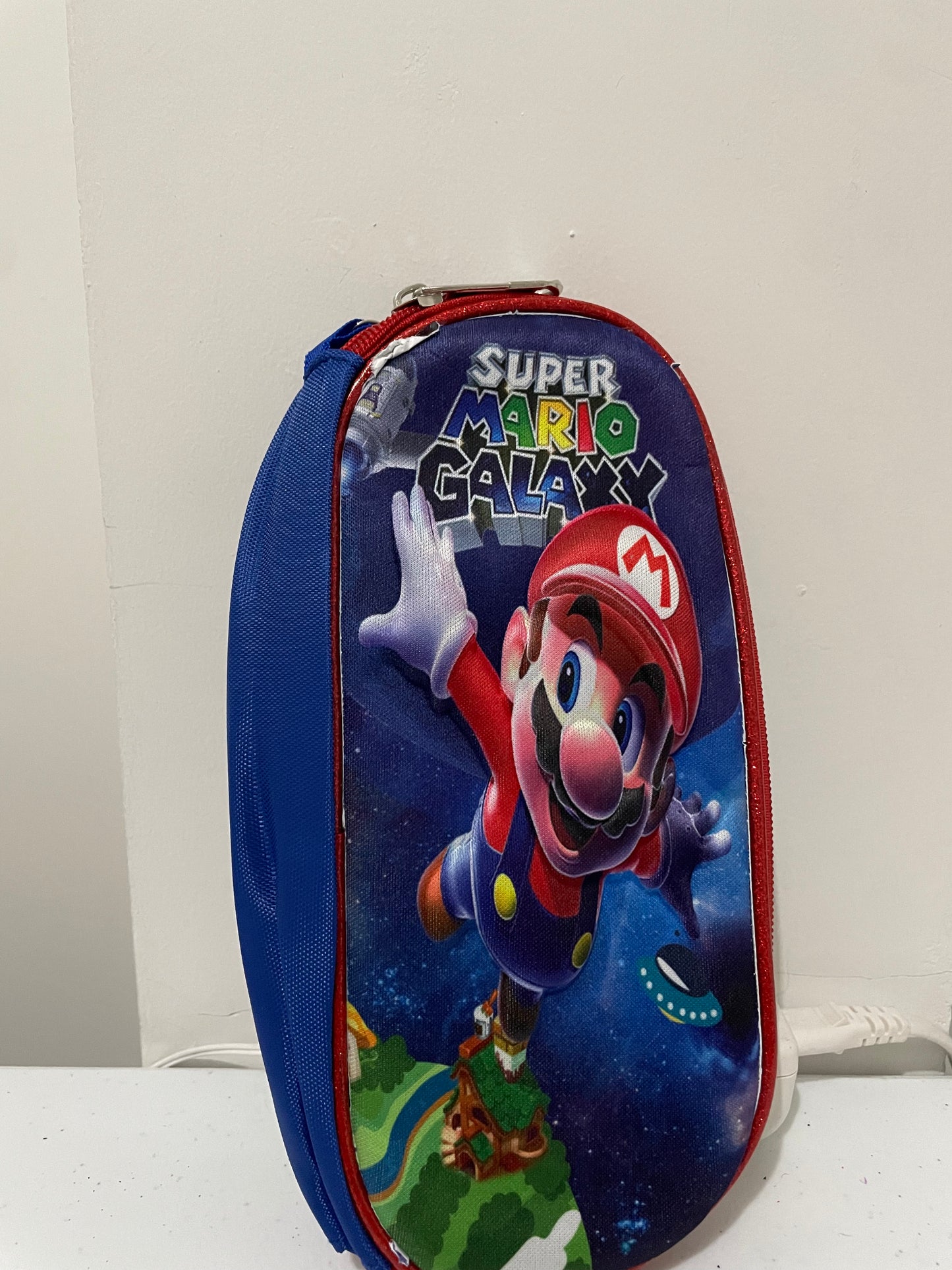 Mochila combo 3d  mario galaxy + lonchera + lapicera