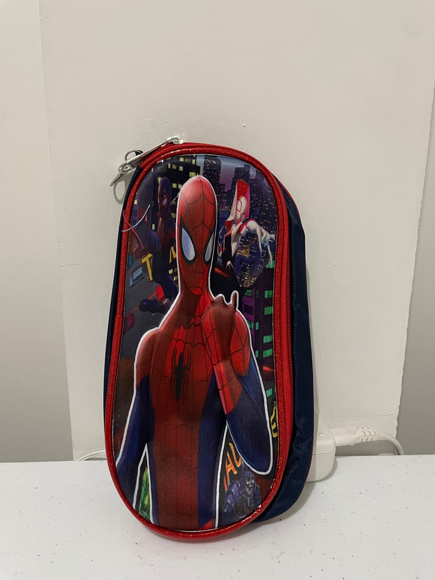 Mochila combo 3d  hombre araña + lonchera + lapicera